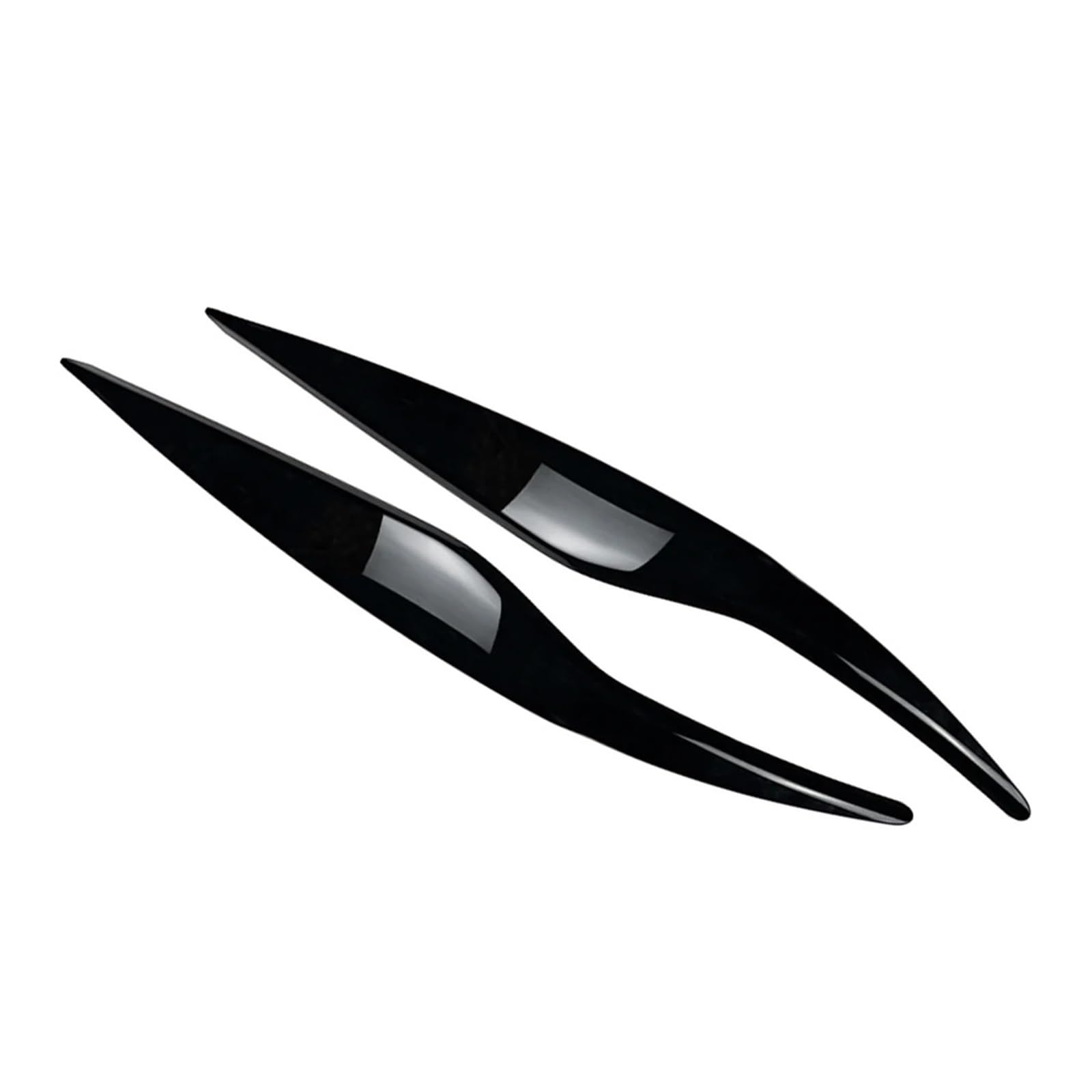 Auto Faro Del Faro Sopracciglio Palpebre Telaio di Copertura Trim, for Ford, for Fiesta, for MK6 2008 2009 2010 2011 2012 Adesivi per lampade auto(Carbon Fiber Black)