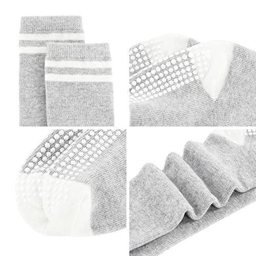 American Trends Toddler Soccer Socks Girls with Grippers Knee High Socks for Kids Non Slip Girls Football Socks 5 Pairs Girls Stripes Multicolor 1-3T4