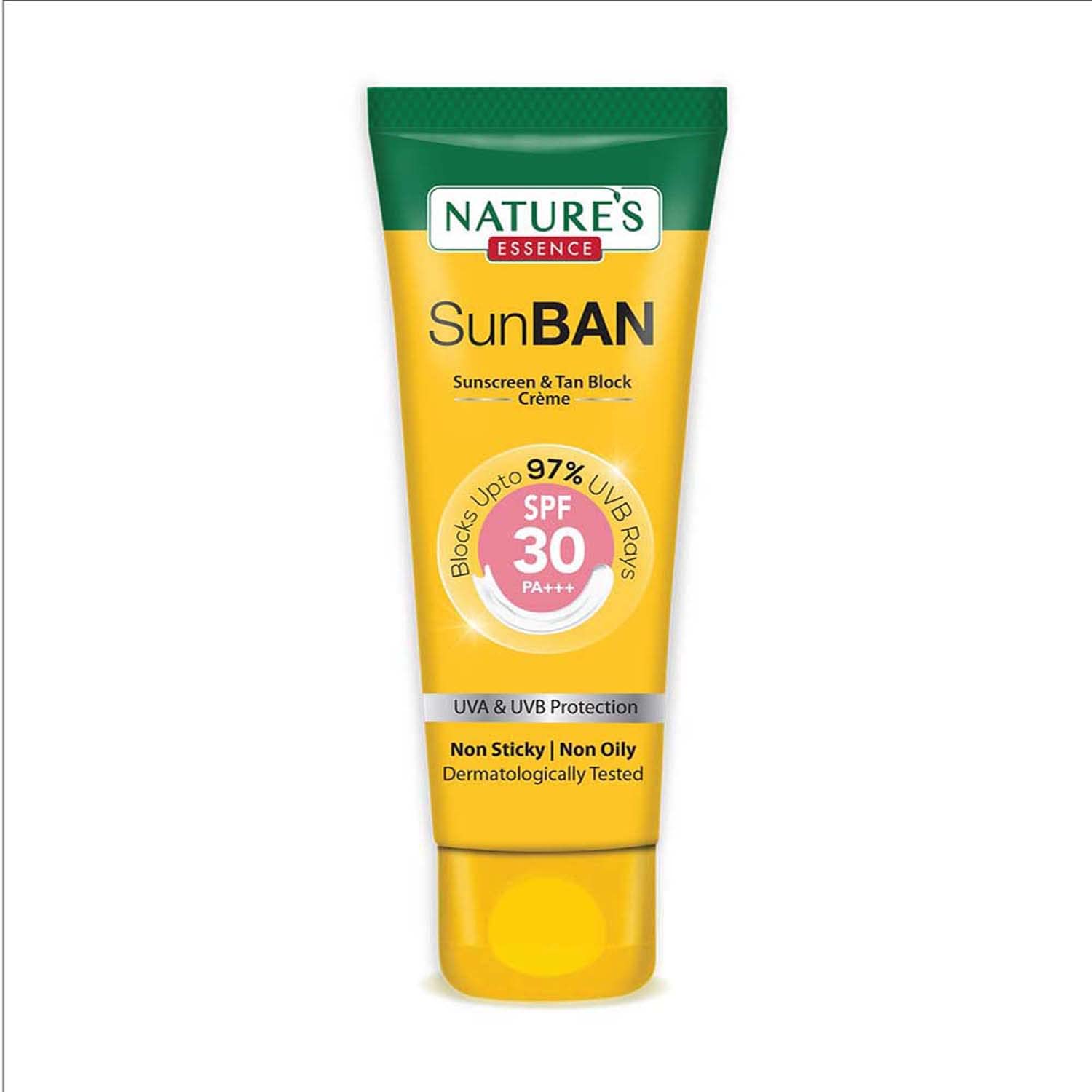 Nature's Essence SunBan SPF 30 PA+++ Sunscreen & Tan Block Crème, 120ml