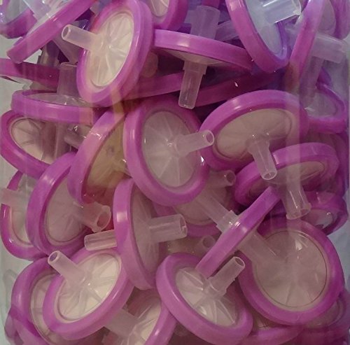 1000pcs Disposable Syringe Filters, Nylon 66, 0.45 μm, 25mm, 2.5cm, HPLC