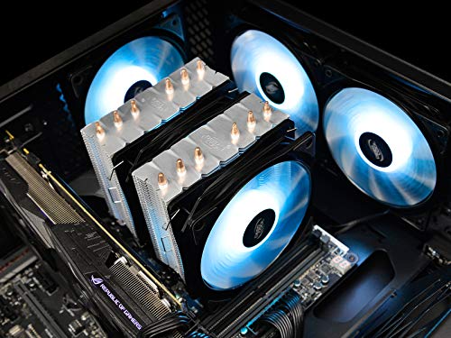 Deepcool Neptwin RGB Cooler Dissipatore per CPU 6 Heatpipes Twin-Tower Heatsink Due Ventole PWM da 120 mm RGB 12V 4-Pin Compatibile per Intel AMD AM4