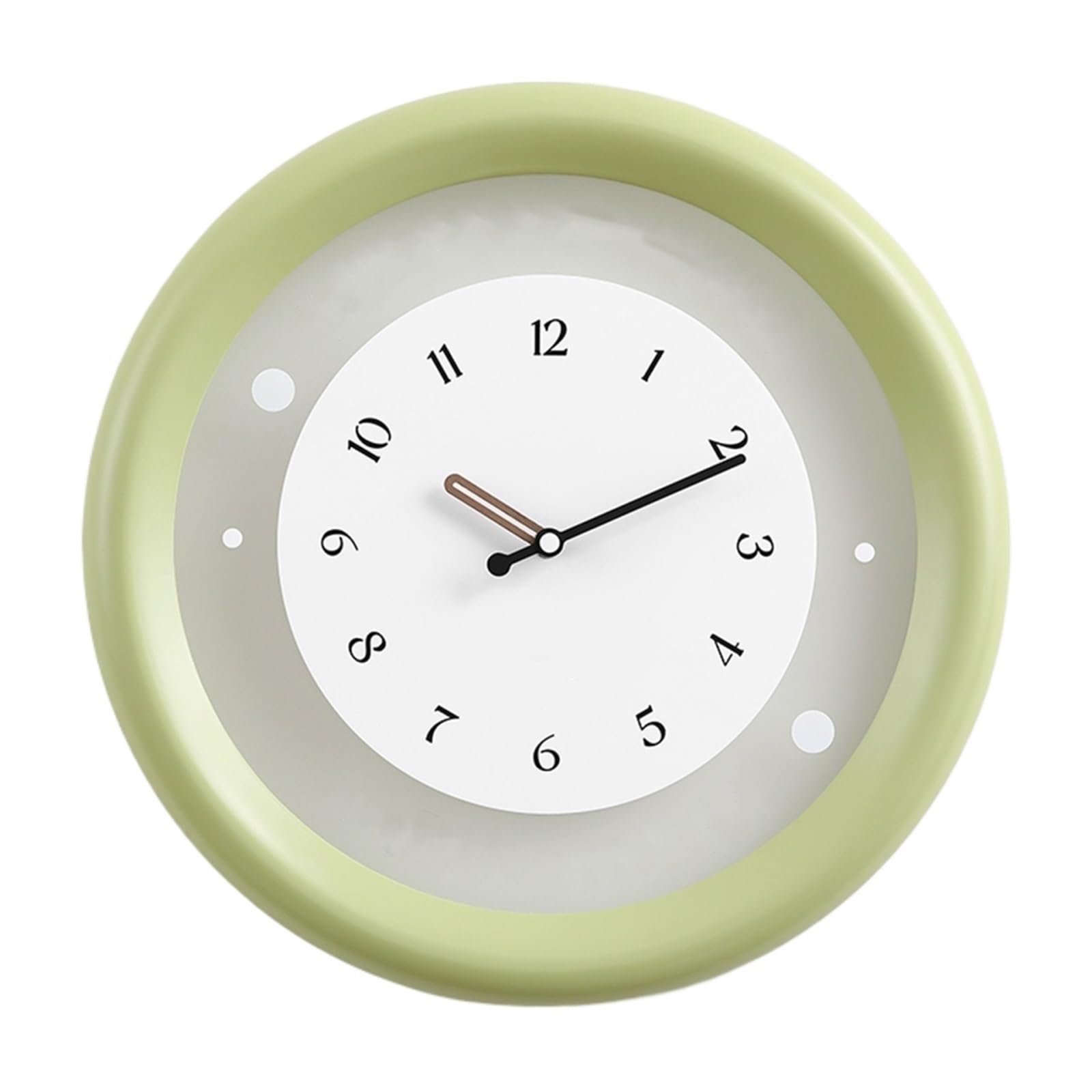 S5b8W3g7 Modern Quartz Modern minimalist light green cream style wall clock with silent sound Wall Clock