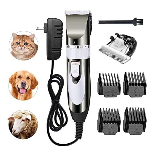 12V Professional Dog Clippers for Grooming, Electric Sheep Shears Pet Grooming Clippers for Thick Coat Heavy Duty Animal Hair Fur Trimmers Shaver