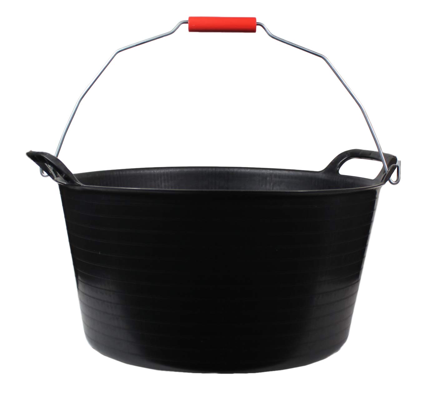 Muddy Hands Black 25 Litre Large Flexi Tub With Carry Handle Versatile Multi Purpose Flexible Rubber Storage Container Bucket (1)