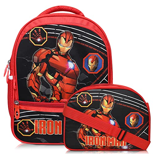 Image of Stylbase School Bag with lunch bag combo for Boys and Girls Kids Bag with tiffin cover Ideal for Nursery - 1st Class Waterproof Backpack Bag for Travelling for 5+ Years 15 Inches school bag combo
