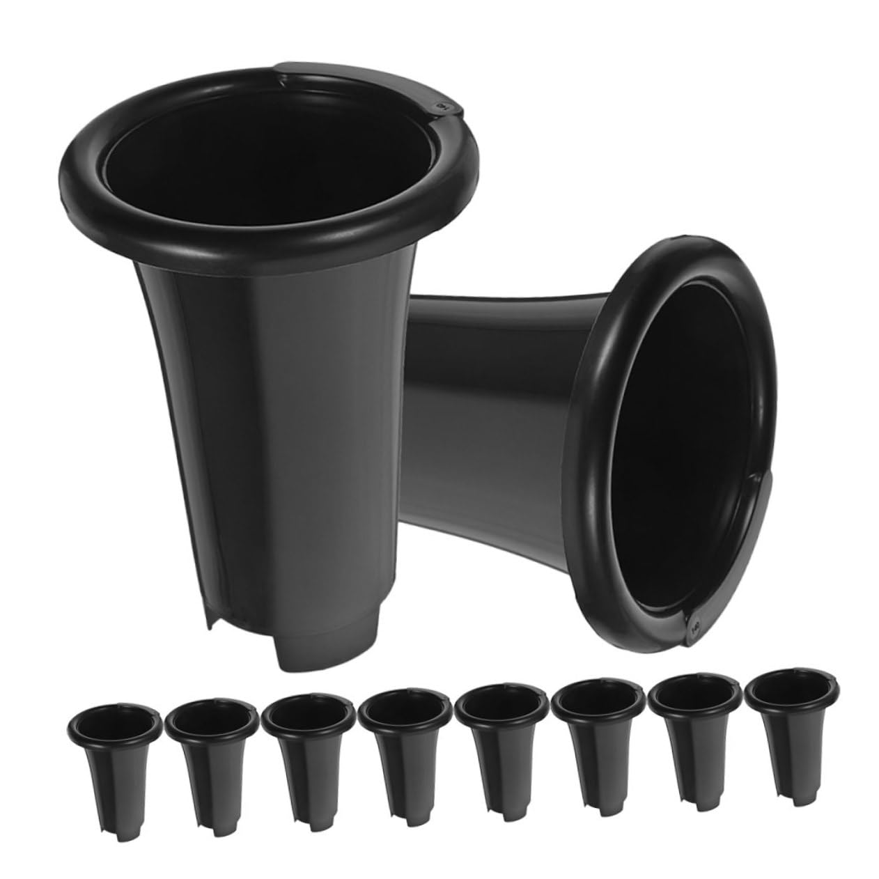 10pièces Pots De Plastique pour Orchidées Pots De Culture Respirants avec Drainage Idéaux pour Jardinage Intérieur Et Extérieur