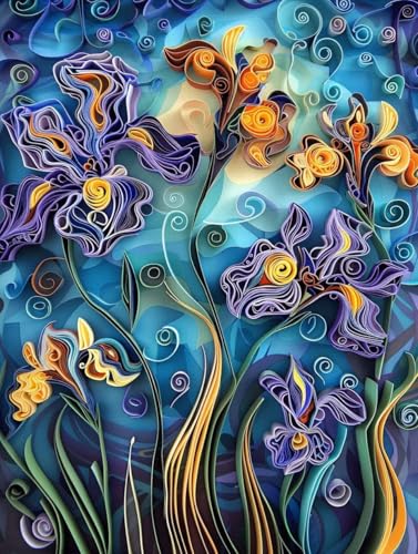 Manualidades pintura con numeros para adultos sin experiencia en lienzo gigante