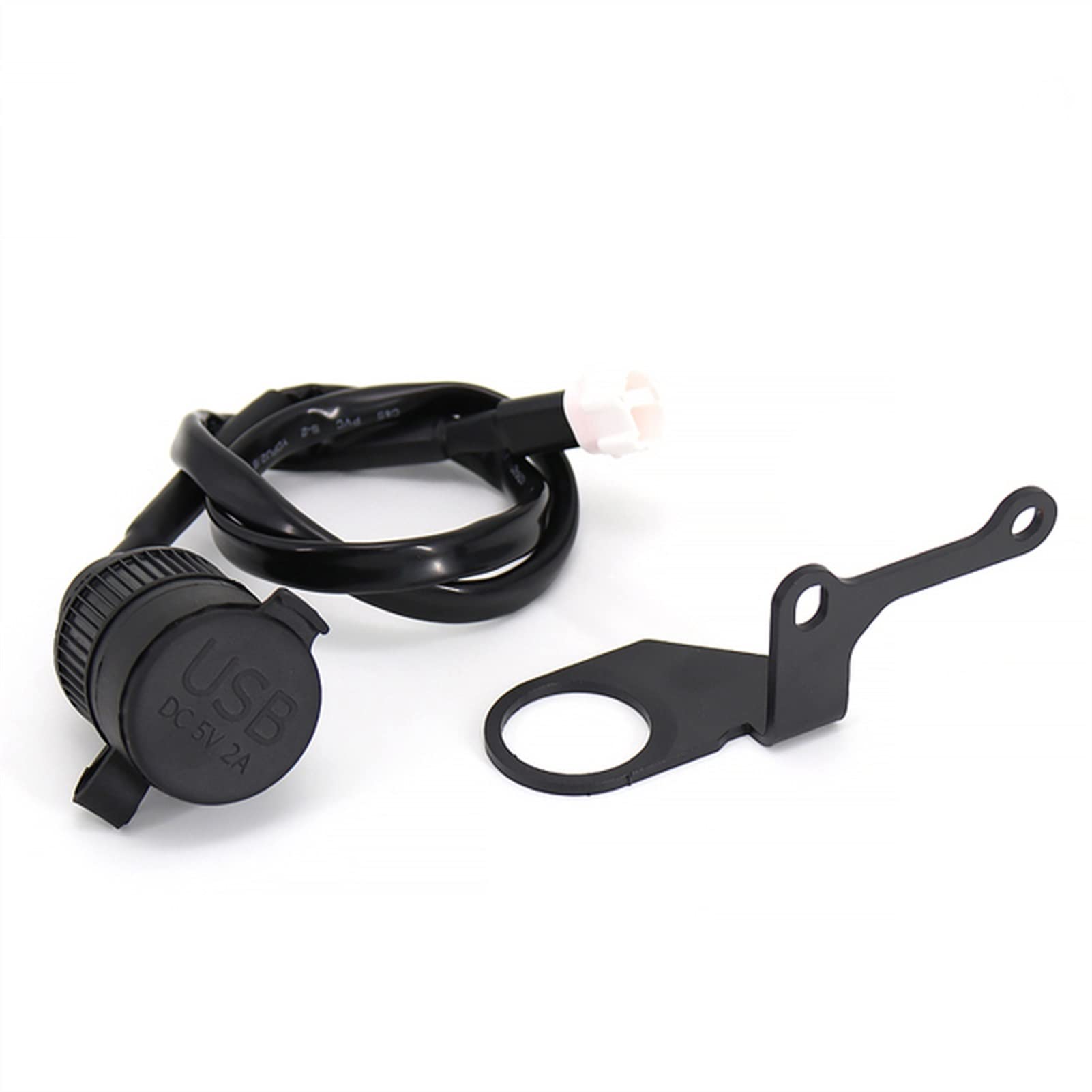 STATUZ Für Honda cm 300 cm 500 Rebel CM500 CM300 Motorrad Dual USB Ladegerät Adapter Telefon Ladegerät Doppel USB Port Zubehör (Color : USB and Bracket)