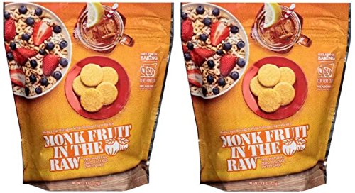 Monk Fruit in the Raw Sweetener, Sugar Substitute, 4.8 Ounce Bag, 2 Pack