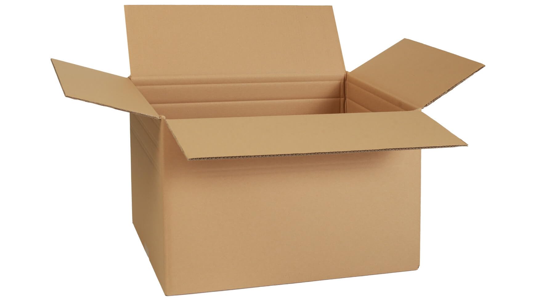 25x Versandkarton Faltkarton mit Höhenriller DHL Paket L 589 x 314 x 328 mm Braun