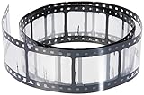 Ursus 40680000 - Film Strip, Kunststoffstreifen in Optik einer Filmrolle, ca. 3,5 cm x 1 m, ideal als Verzierung für Scrapbooking und anderen kreativen Bastelarbeiten, Mehrfarbig