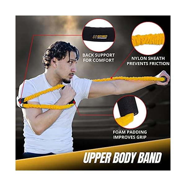GYRO-FITNESS-Shadow-Boxer-Pro-Boxing-Resistance-Bands-Set-for-Shadow-Boxing-Comes-with-Ankle-Cuffs-Ideal-Addition-to-Your-Home-Boxing-Equipment GYRO FITNESS | Shadow Boxer Pro | Boxing Resistance Bands Set for Shadow Boxing, Comes with Ankle Cuffs | Ideal Addition to Your Home Boxing Equipment