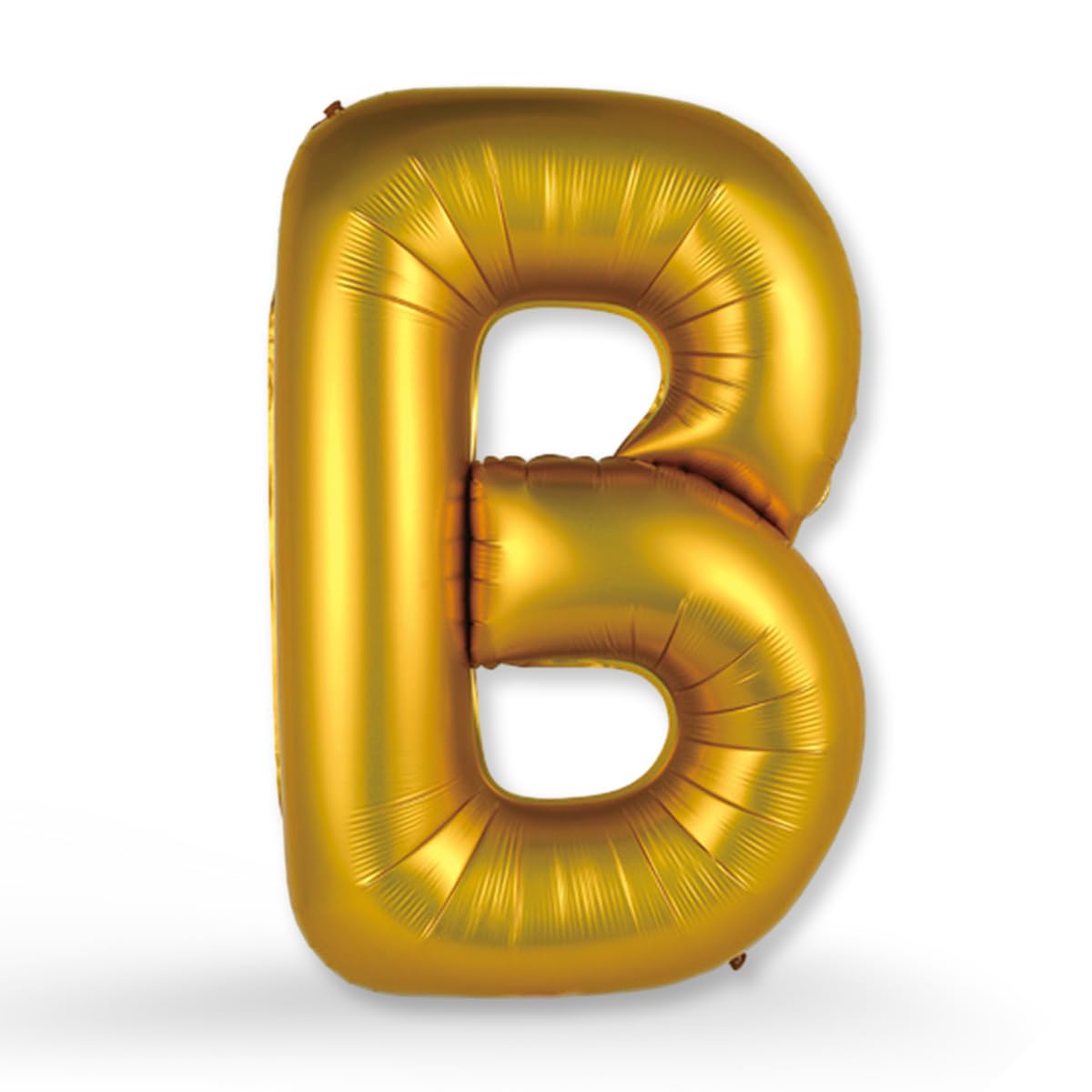 FUNXGO XXL Foil Balloon Letter B Gold Matt - Giant Letter Balloon Approx. 100 cm - Reinforced Material - For Helium & Air - Perfect for Birthday, Wedding & Party Decoration - Balloon B Gold — image 1