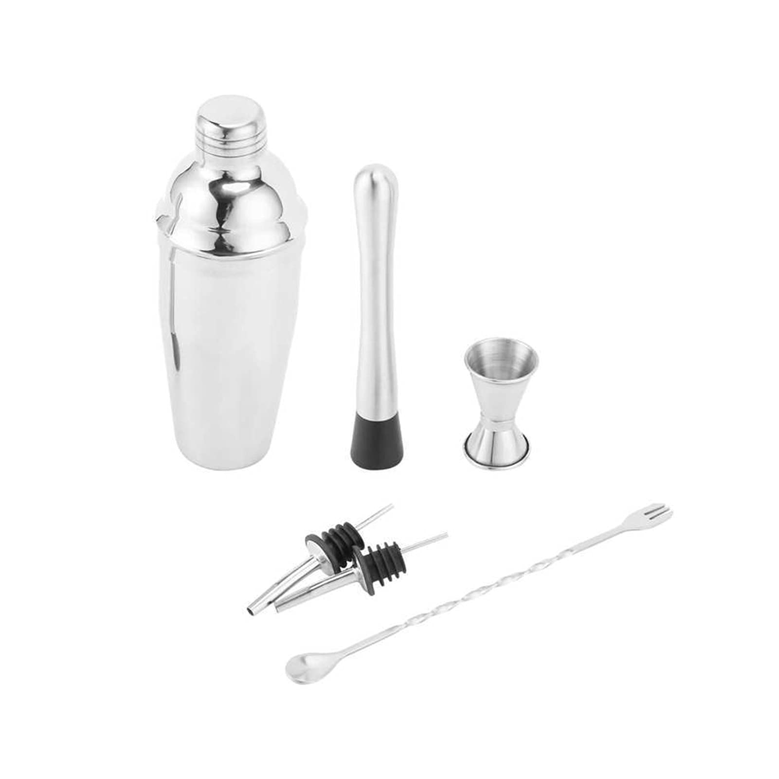 Liudan Coctelera para Cócteles Sistema de cóctel de 6 Piezas 750ml Barra de Acero Inoxidable Bartendle Herramienta Profesional Bartender Kit de Bebida Agitador Accesorios de Fiesta Juego de cóctel