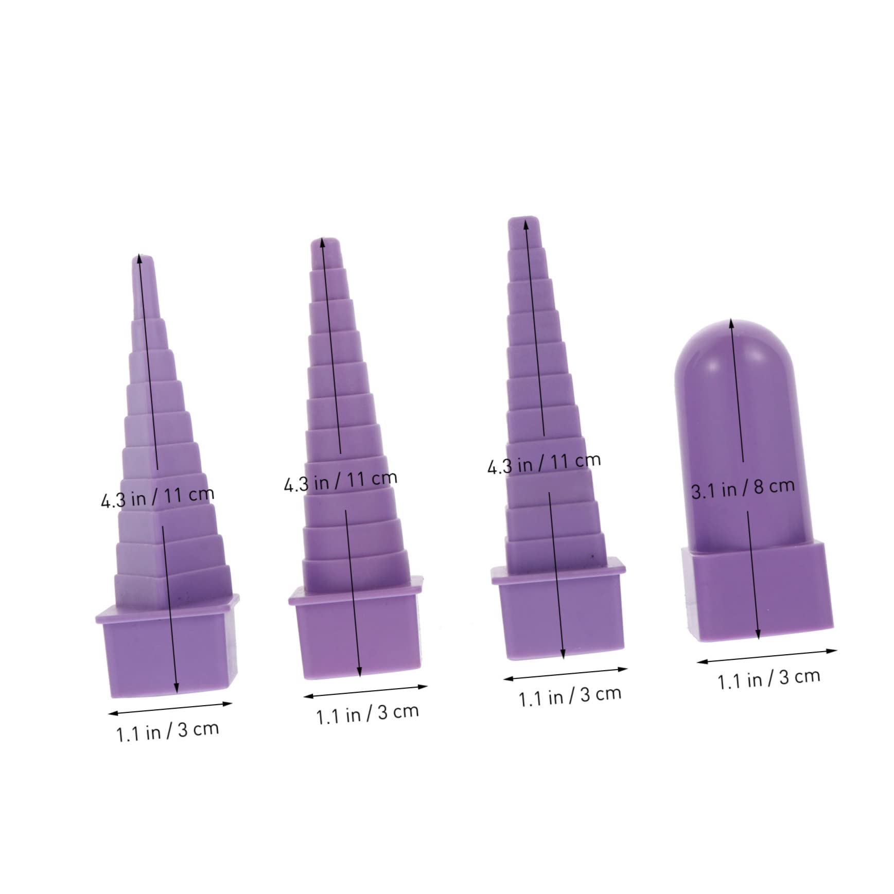 ERINGOGO Enhance Your Jewelry Making 4pcs Plastic Mandrel Wire Quick Coil Winding Rod Wrapping Wire Tools for DIY Craft Random Color