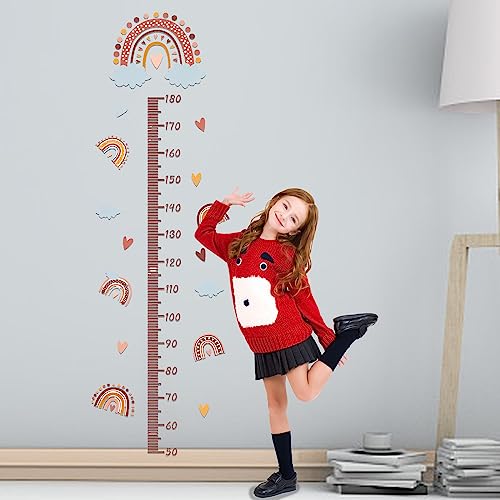 Toise Murale Enfant Stickers Muraux: YIDM Sticker Mural Auto-Adhésif Autocollant Mural Imperméable Toise de Croissance Mesure de la Hauteur pour Chambre D'enfant...
