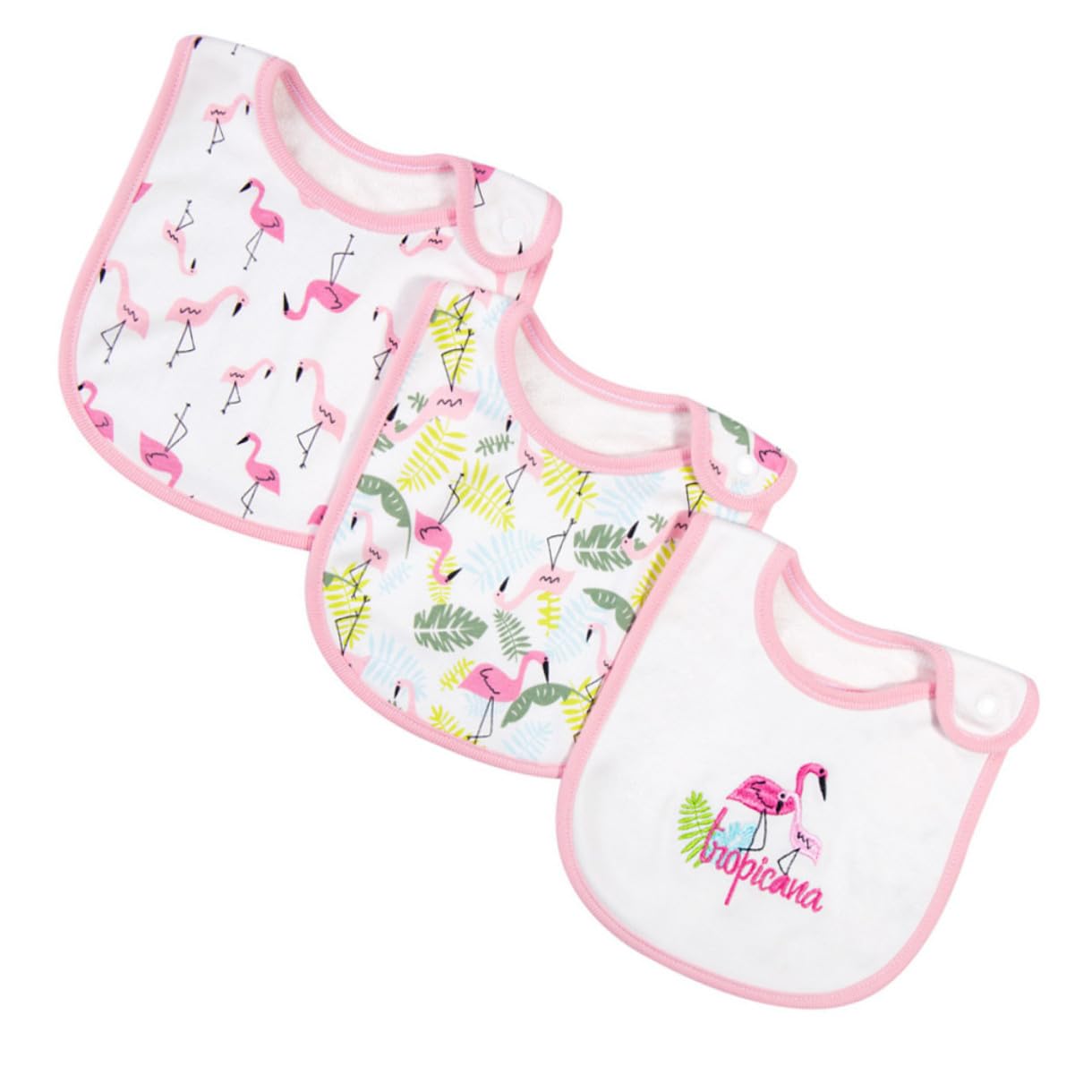 VICASKY 9 Piezas toalla de saliva baberos bebe babero bebe de algodón impermeable s infantiles s de bandana para s recién nacidos sencillo rosa