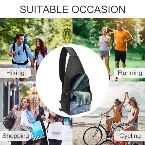 Bolso bandolera pequeño para mujer y hombre Polar Bears miniatura 5