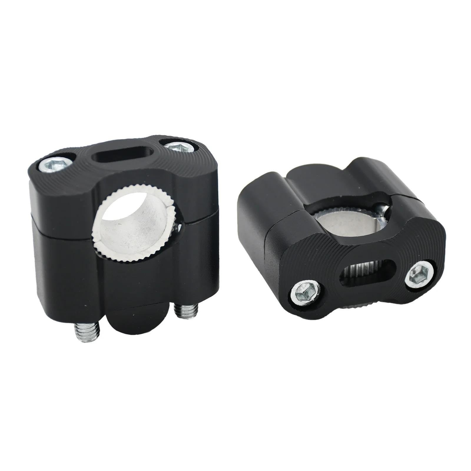 Foymgmspap Black 22 Mm 28 Mm Motorcycle Bar Clamps Handlebar Risers Adapter Motocross Parts Bars Riser Clamp(,22 Mm)