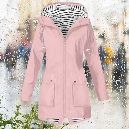 Chaqueta de invierno mujer para lluvia y senderismo con capucha ajustable active 4