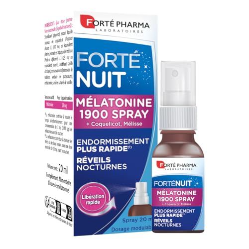 Forté Pharma Complément alimentaire sommeil Melatonine 1900 Spray 20ml
