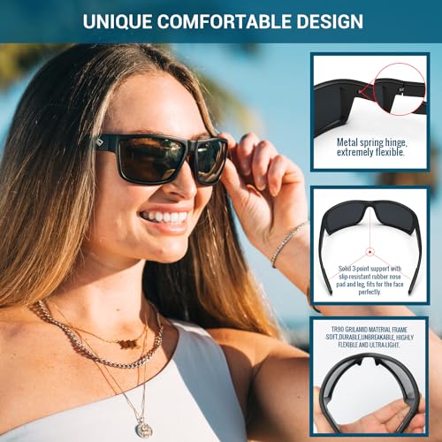 TOREGE TR24 Polarized Sport Sunglasses — view 3