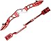 ZSHJGJR 66 Inch Archery Takedown Recurve Bow Athletic Competition Bow 22-38lbs Right Hand for Professional Practice Shooting with 6 Pieces Carbon Arrows (32lbs, Red)