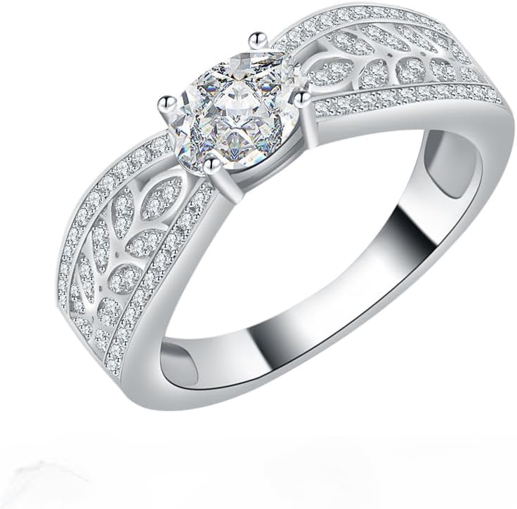 14K Gold Engagement Rings for Women,1ct Diamond Ring Oval Cut VVS1 D-Color, Ideal for Anniversary Rings for Women