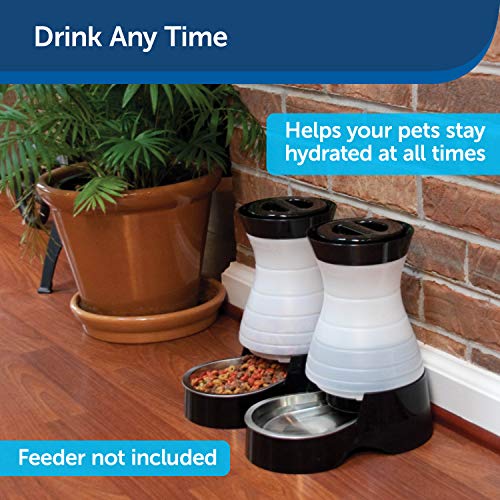 PetSafe Healthy Pet Water Station - Small, 64 oz Capacity - Gravity Cat & Dog Waterer - Removable Stainless Steel Bowl… - Image 3