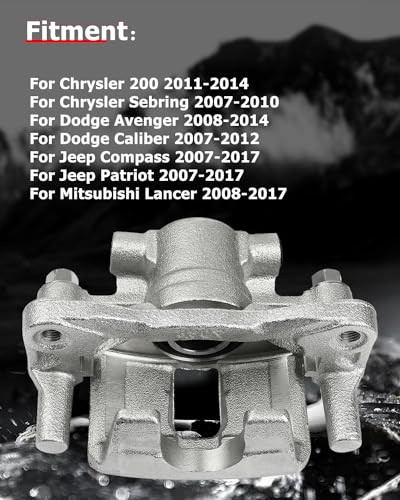 Image of cciyu 18B5039 18B5038 Rear Left & Right Brake Calipers With Bracket For Chrysler,For Dodge,For Jeep,For Mitsubishi