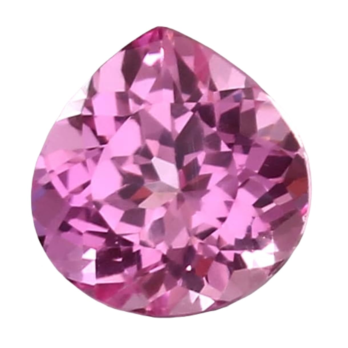 Saphir rose Ceylan facetté 10.6mm pour la création de bijoux DIY - 7