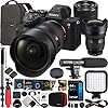 Sony a7 IV FE 24-105mm F4 G OSS Zoom Lensli Tam Kare Aynasız Kamera G&ouml;vdesi ILCE-7M4 / B + Deco Gear Fotoğraf Sırt &Ccedil;antası + Monopod + Ekstra Pil ile SEL24105G Paketi, LED ve Kit Aksesuarları