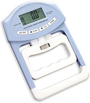200Lbs/90Kgs Digital Hand Dynamometer Grip Strength Measurement Meter Auto Capturing Electronic Hand Grip Power Hand Grip Strength Trainer Tester Hand Exerciser