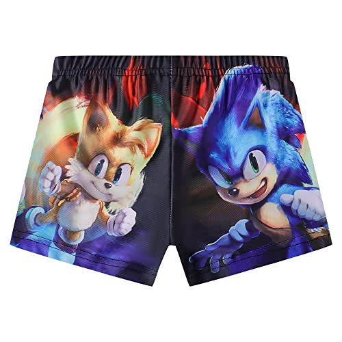 Hedgehog Toddler Boys Swim Set Little Kids Swim Trunks Two Piece Swimsuit Swimwear Cartoon Game Shirt #TOP2