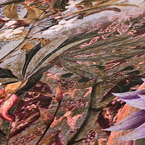 A.S. CréAtion Carta Da Parati Con Fiori Viola Beige Vintage 381773 Per Camera Da Letto, 10,05 X 0,53 M, Made In Germany - 3