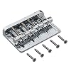 Kmise Elektrische Basgitaar Bridge Fit voor Precision Jazz Bass 201B-4 Badass Chroom