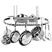 Range Kleen CW6001 Stainless Steel Hanging Oval Pot Rack 1.5 Inch H by 33 Inch W by 17 Inch D