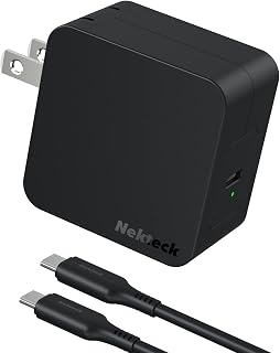 Nekteck 60W USB C Charger [GaN Tech] with Cable, PD 3.0 Fast Charger[USB-IF & ETL Certified] with Foldable Plug, Compatible with MacBook Air/Pro, iPad Air/Pro, iPhone 15 Pro Max, Switch, Galaxy, Pixel