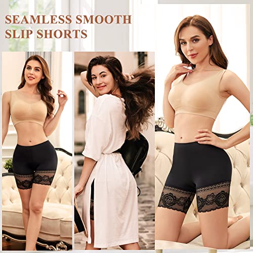 JOYSHAPER Boyshorts Panties for Women Anti Chafing Underwear Slip Shorts for Women Under Dress - Thumbnail 5