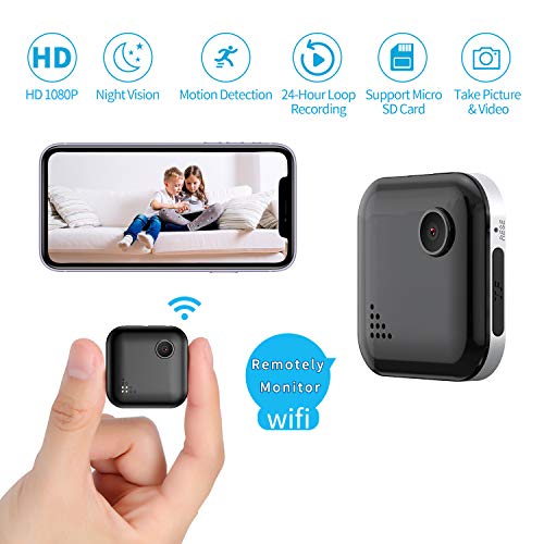 Mini WiFi-Spy Camera 1080P Wireless Hidden-Camera, OUCAM Small Surveillance Camera Spy Cam