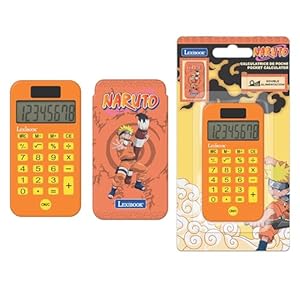 Calculatrice Poche Naruto avec Protection, Fonctions Avancées et Énergie Verte