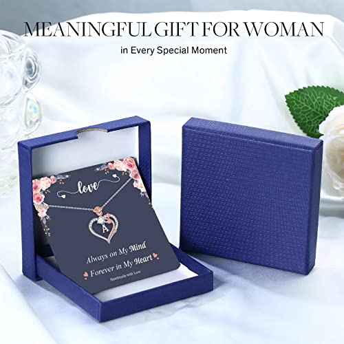 Storup Rose Initial Necklaces For Women Teen Girls, Letter K Initial Heart Necklace Jewelry For Women Teen Girls Mom Gifts Birthday Gifts For Daughter Women Wife Grandma Romantic Gifts For Her #TOP6