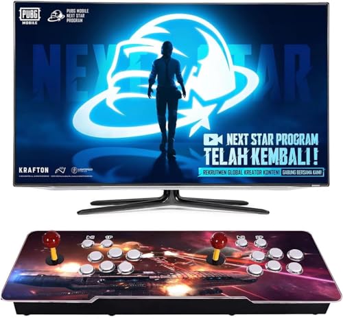 Consola de Juegos Arcade, 29000 Juegos en 1, Juego Retro, 2-4 Jugadores, Compatible con Juego 3D para PC, proyector y TV 1280x720P. cm de Longitud en Total (xj)