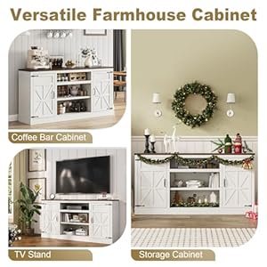 Xvd66farmhousecoffeebarcabinetwithchargingstationsideboardbuffetcabinetwithlargestoragewoodbuffetstoragecabinetwithadjustableshelvesforkitchenlivingroomrusticwhite Urban Country Home Decor Xvd 66 farmhouse coffee bar cabinet with charging station sideboard buffet cabinet with large storage wood buffet storage cabinet with adjustable shelves for kitchen living room rustic white urban country home decor