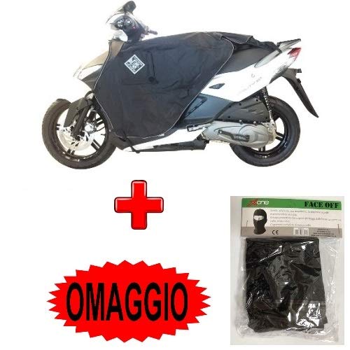 Compatible avec KYMCO Agility 50 R16 2T + 2018 18 Couverture Thermique Pare-Chaleur Tucano Urbano R179-X + Cadeau SPÉCIAL pour Scooter Couvre-Jambes IMPERMÉABLE en Nylon Cover