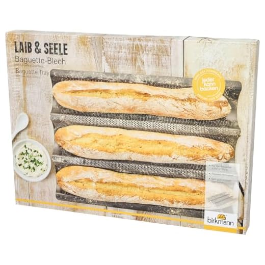 RBV Birkmann, 210141, Laib und Seele, Baguette-Blech für 3 Baguettes, mit Antihaftbeschichtung