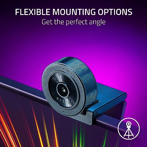 Image of Razer Kiyo X Full HD Streaming Webcam: 1080p 30FPS or 720p 60FPS - Auto Focus - Fully Customizable Settings - Flexible Mounting Options - Works with Zoom /Teams /Skype Conferencing Video Calling
