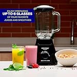Universal 550W Mass Vital Blender - Glass Jar 57 Oz / 1.8 Quart / 1.7 Liter, 2 Speed + Pulse Function and 4 Stainless Steel Blade with Chrome Steel Technology - Image 5