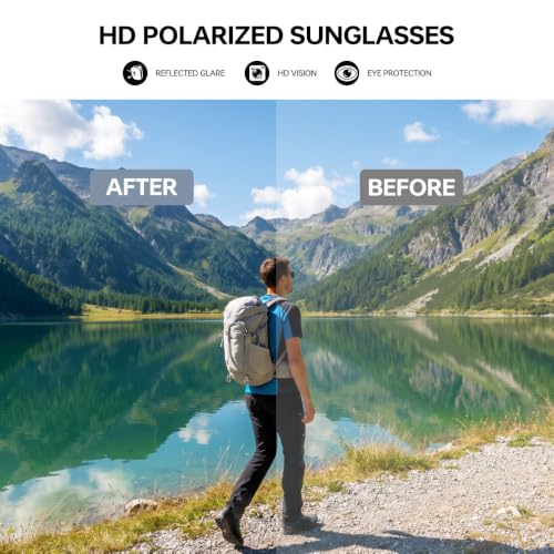 Image of Polarized Running Sunglasses for Men Women Ultra-Comfort, UV400 Protection