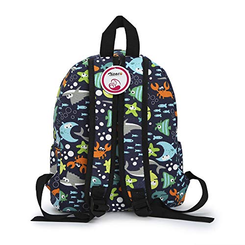 Image of Zicac Toddler Backpack for Boys Girls 12 inch Mini Kids Backpacks for School & Travel, Preschool Kindergarten Cartoon Daypack